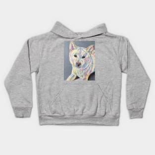 Colourful Shiba -Inu Kids Hoodie